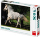 Puzzle weißes Pferd in der Wiese 500 Stücke