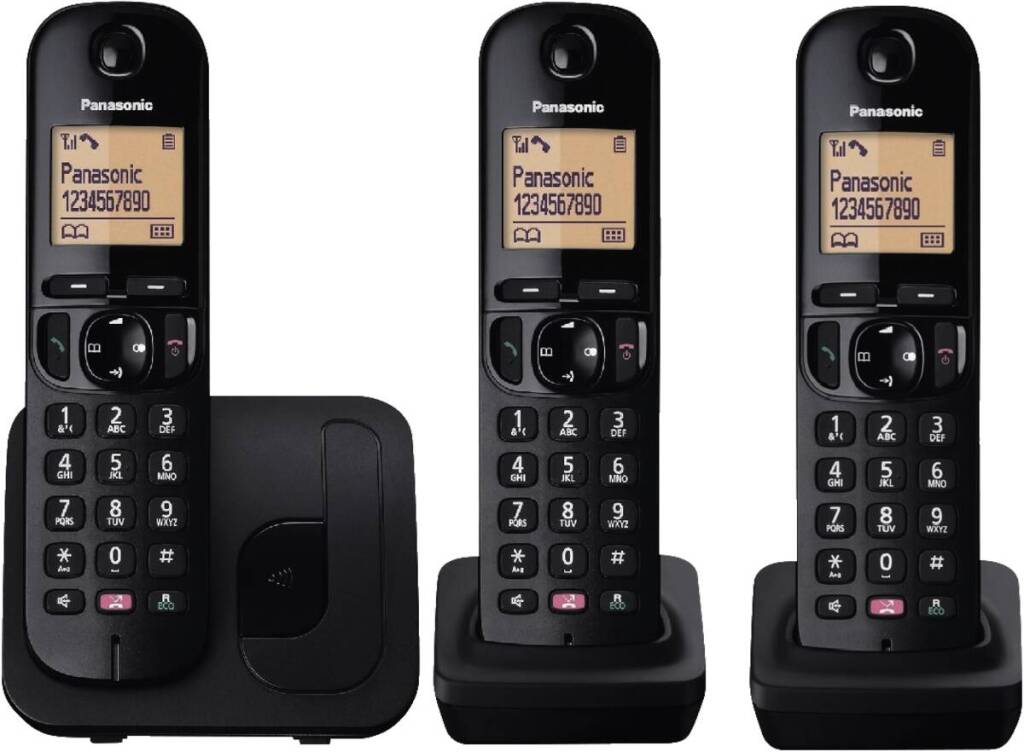 Panasonic kx-tgc253nlb Telefon Trio schwarz