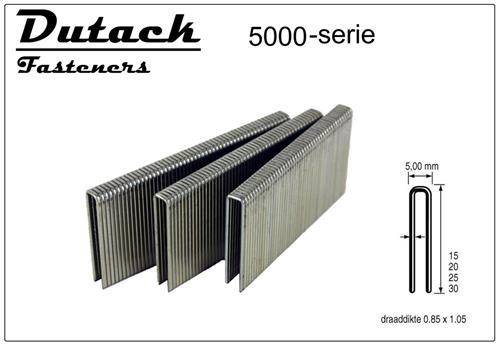 Dutack Heftklammern Serie 5000, 25 mm, Stahl, P 5000 (nml)