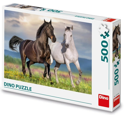 Puzzle von 2 liebevollen Pferden 500 Stücke
