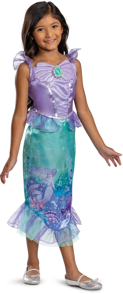 Verkleidung Disney Prinzessin Ariele Storybook klassisches Kinderkostüm XS (3-4 Jahre)