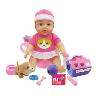 My Beautiful Dolls Room Pop 31 cm Trinken und Plas 11 Accessoires 2 Assorti