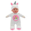 Meine wunderschöne Puppenzimmerpuppe, weich, 31 cm, Einhorn oder Bär, 2-fach sortiert | 6 Stück