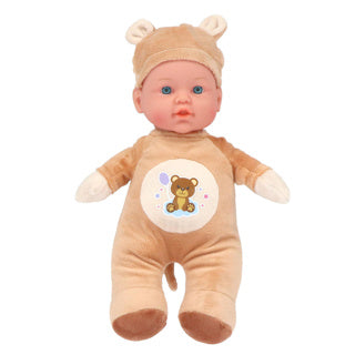 Meine wunderschöne Puppenzimmerpuppe, weich, 31 cm, Einhorn oder Bär, 2-fach sortiert | 6 Stück