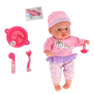 Meine schöne Puppenzimmerpuppe 31 cm 4 Geräusche + 5 Zubehörteile mein schönes Puppenzimmer | 2 Stk