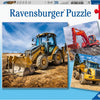 Ravensburger - Baumaschinen beim Arbeitspuzzle 3x49st.