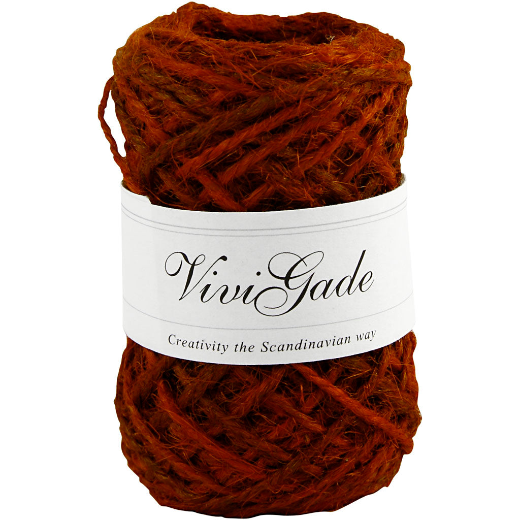 Vivi Gade Naturhanf, Stärke 1-2 mm, rot, 30 m 1 Rolle