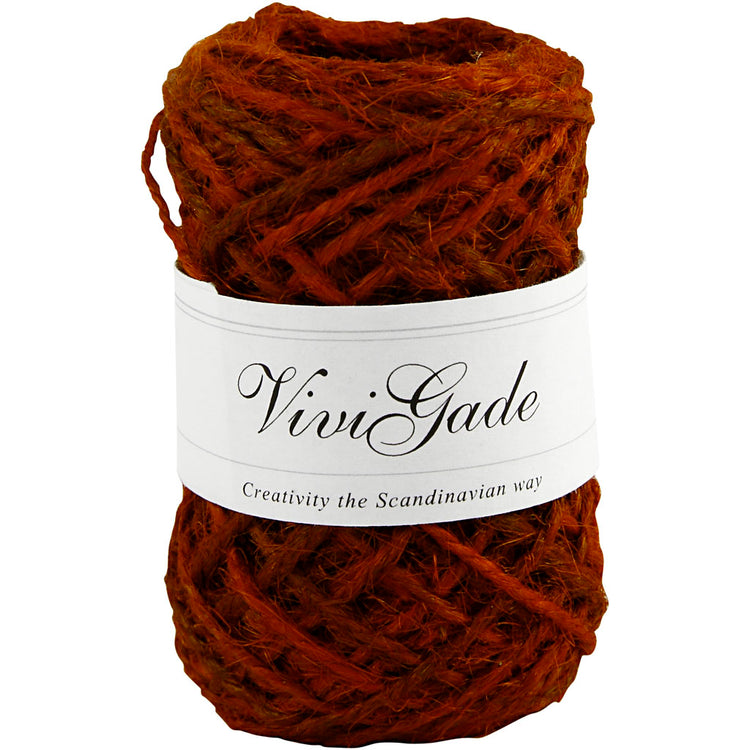 Vivi Gade Naturhanf, Stärke 1-2 mm, rot, 30 m 1 Rolle