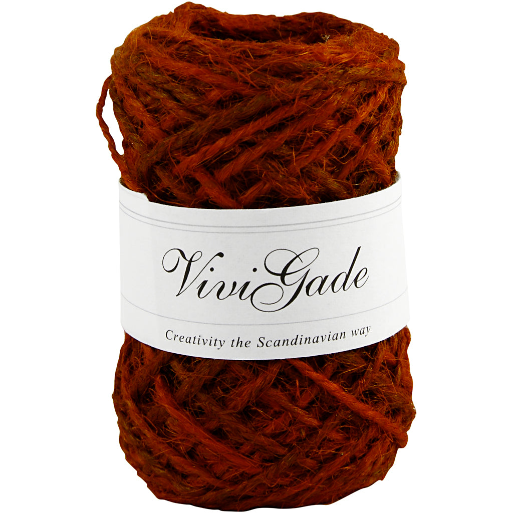 Vivi Gade Naturhanf, Stärke 1-2 mm, rot, 30 m 1 Rolle