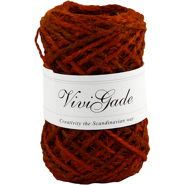 Vivi Gade Naturhanf, Stärke 1-2 mm, rot, 30 m 1 Rolle