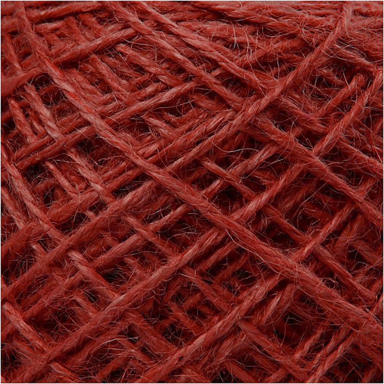 Creativ Company Naturhanf, Stärke 1-2 mm, rot, 150 m 1 Rolle