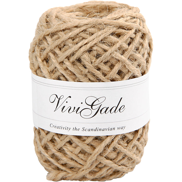 Vivi Gade Naturhanf, Stärke 1-2 mm, natur, 30 m 1 Rolle