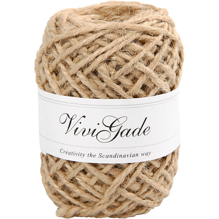 Vivi Gade Naturhanf, Stärke 1-2 mm, natur, 30 m 1 Rolle