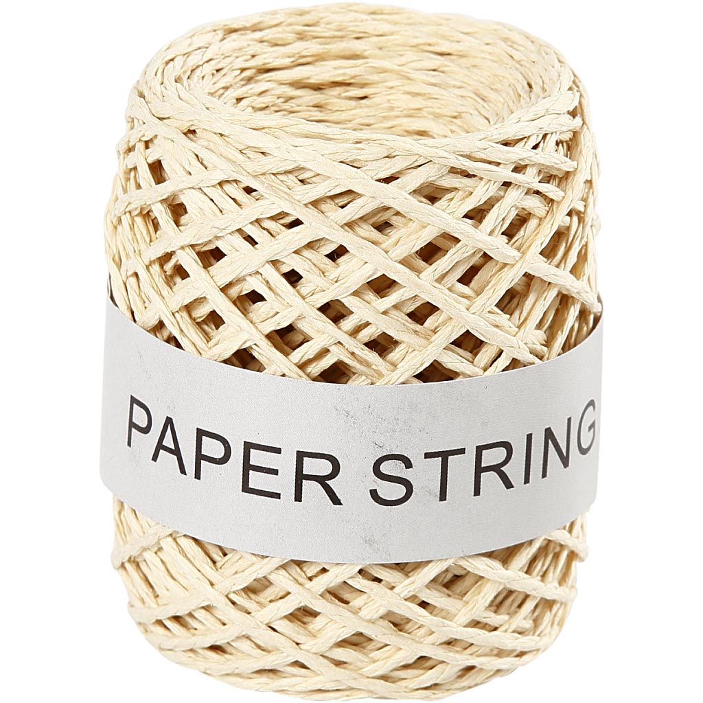 Creativ Company Papierkordel, Stärke 1 mm, natur, 50 m 1 Rolle