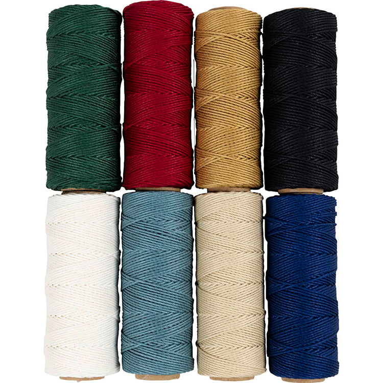 Creativ Company Bambusschnur, Stärke 1 mm, verschiedene Farben, 8x65 m 1 Set