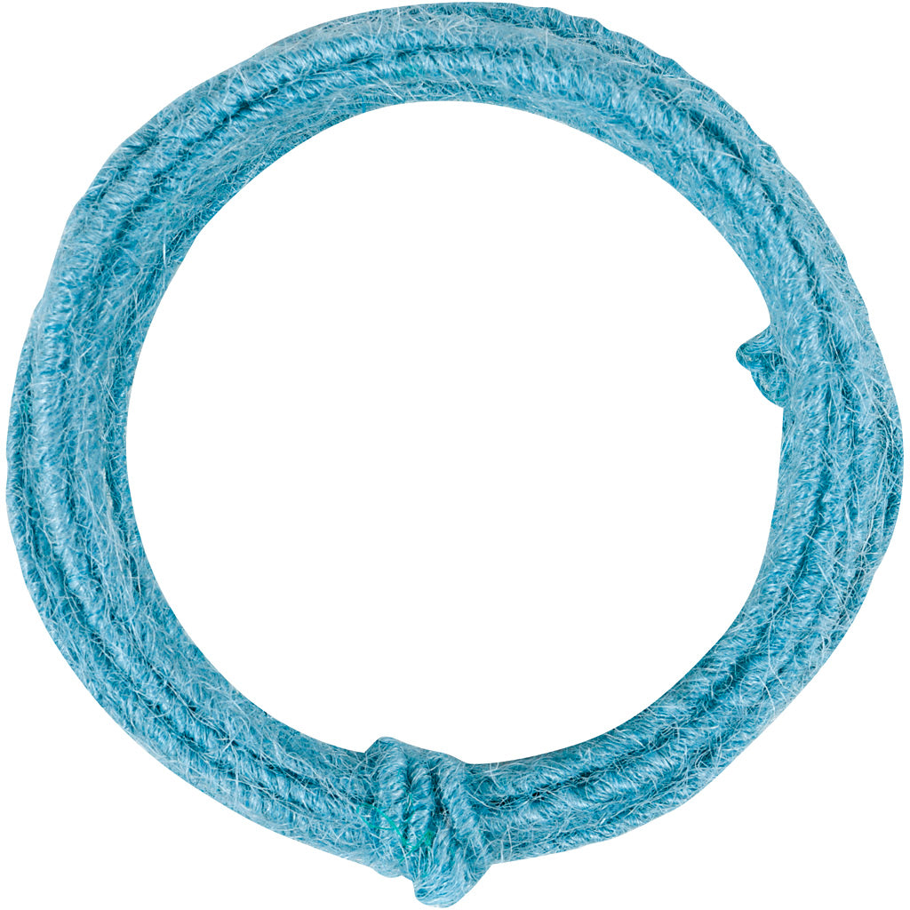 Creativ Company Juteschnur, Stärke 2-4 mm, himmelblau, 3 m 1 Karton