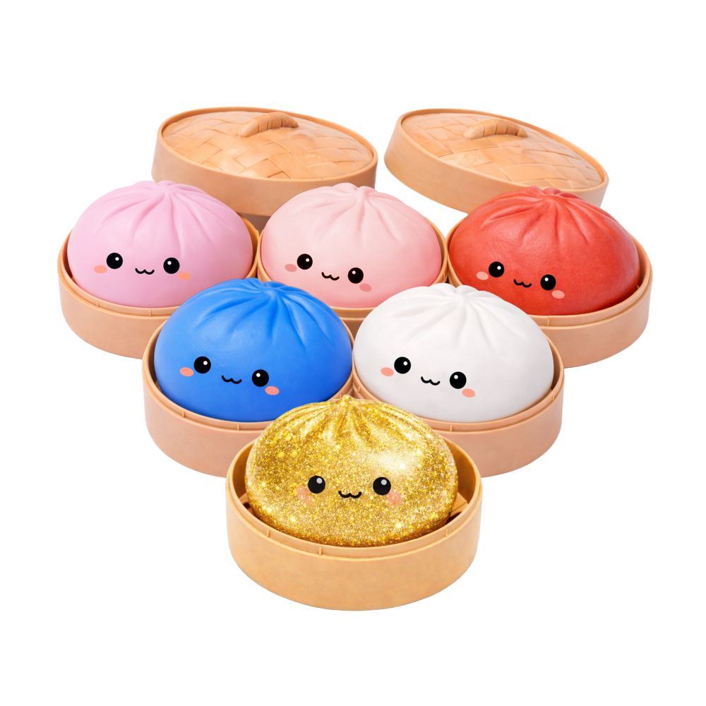 Mini Lucky Bao Mystery Squishy Knödel.