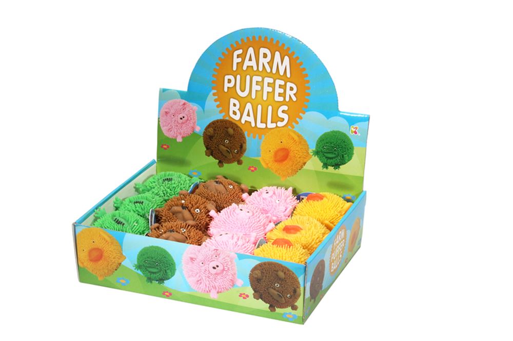 Bauernhof-Kugelball, 4-fach sortiert. 3+