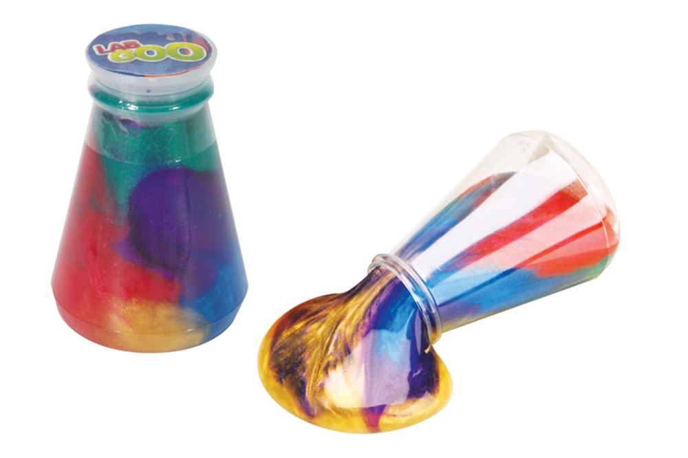 Regenbogenschleim in der Flasche. 3+