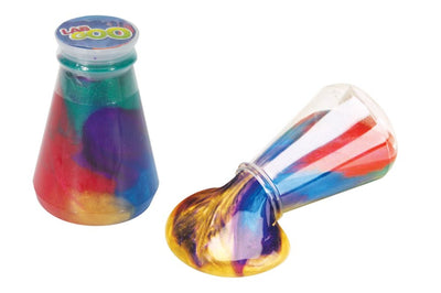Regenbogenschleim in der Flasche. 3+