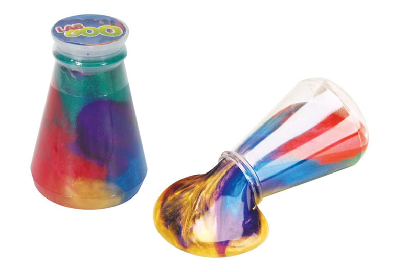 Regenbogenschleim in der Flasche. 3+