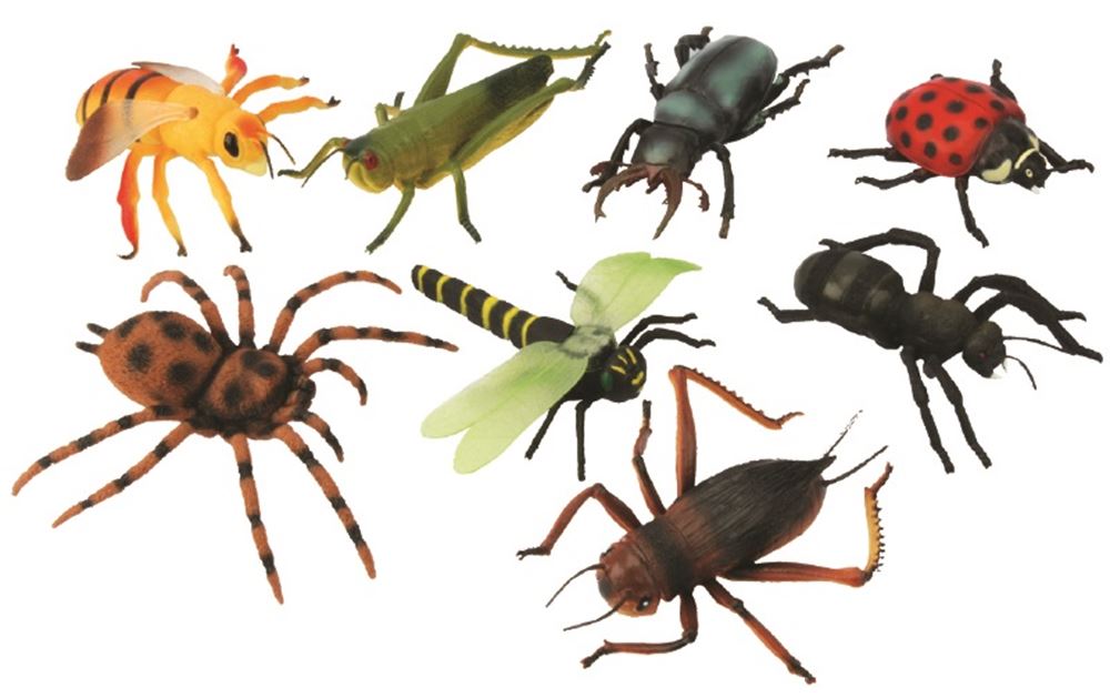 Große Insekten, 12-fach sortiert. 15 cm. 3+