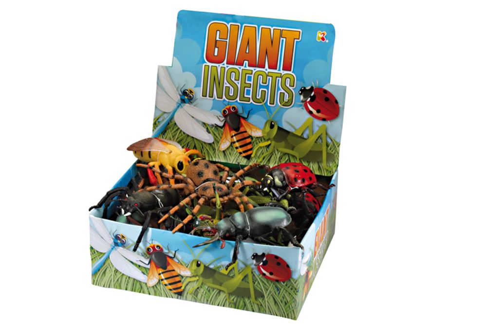 Große Insekten, 12-fach sortiert. 15 cm. 3+