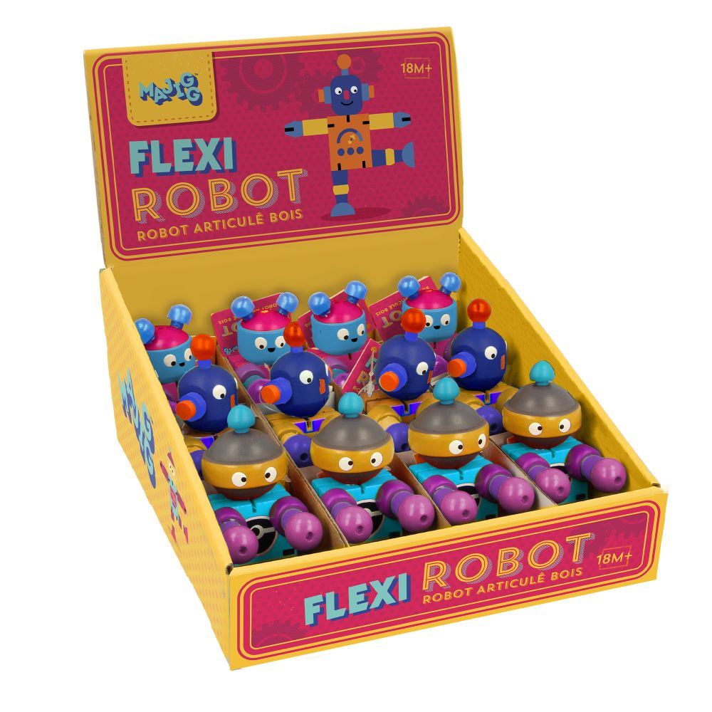 Flexi Holzroboter.fsc. 12 Stück. 3+
