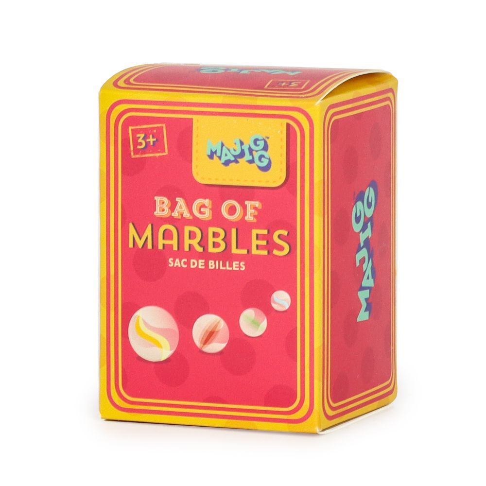 Retro-Beutel mit Murmeln. 12 Stück. 3+