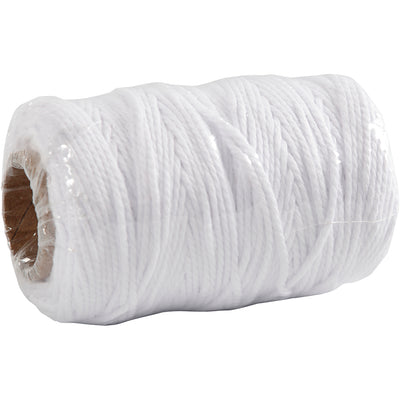 Creativ Company Baumwollkordel, Stärke 1,1 mm, weiß, 50 m 1 Rolle