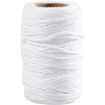Creativ Company Baumwollkordel, Stärke 1,1 mm, weiß, 50 m 1 Rolle