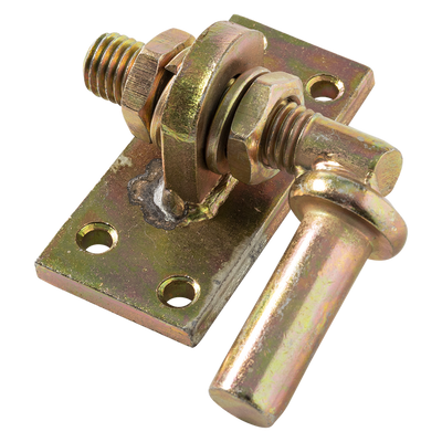Mack 1069061 - Befestigungshaken gelb verzinkt verstellbar 18 mm | 8 Stück