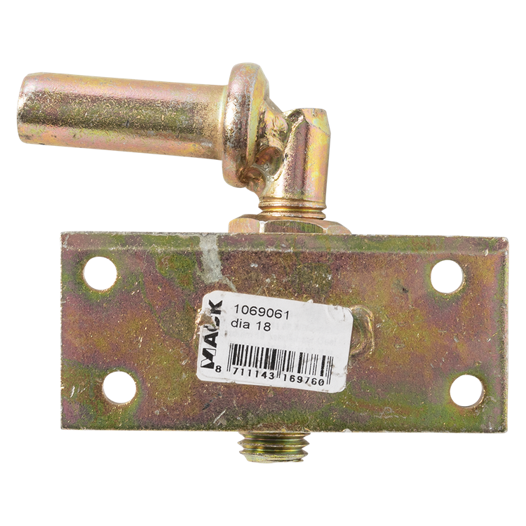 Mack 1069061 - Befestigungshaken gelb verzinkt verstellbar 18 mm | 8 Stück