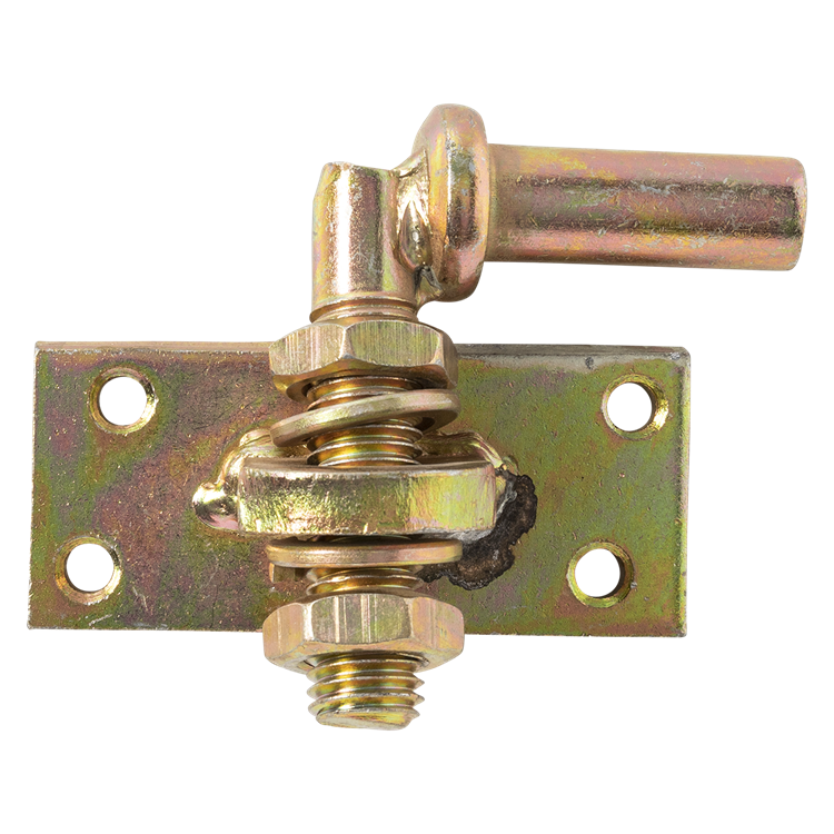 Mack 1069061 - Befestigungshaken gelb verzinkt verstellbar 18 mm | 8 Stück