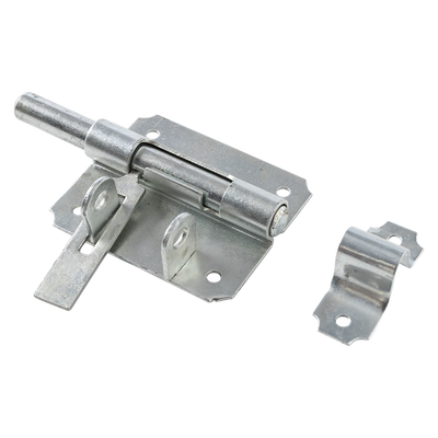 Mack 1069112 - Vorhängeschlossfalle blau verzinkt 80 mm | 5 Stück