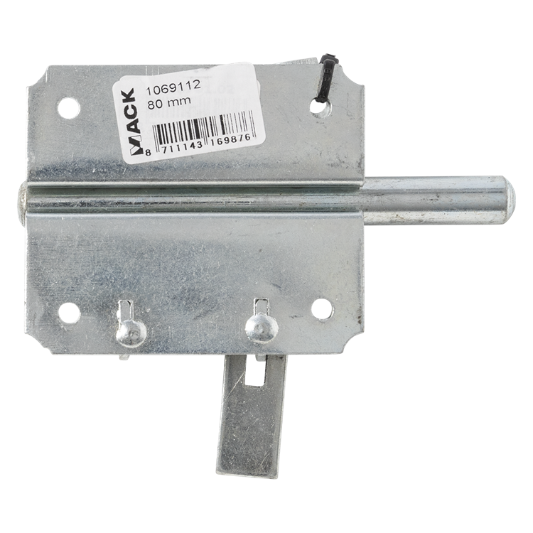 Mack 1069112 - Vorhängeschlossfalle blau verzinkt 80 mm | 5 Stück