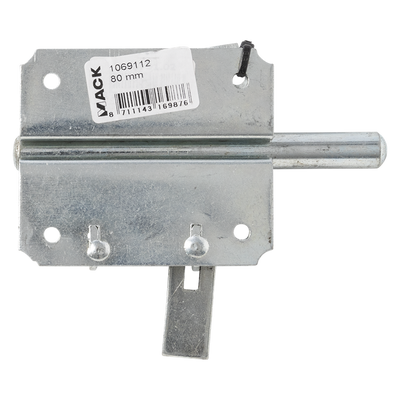 Mack 1069112 - Vorhängeschlossfalle blau verzinkt 80 mm | 5 Stück
