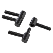 Mack 1071183 - 2 Möbelscharniere gelocht schwarz ø 9 x 23 mm | 5 Stück - afbeelding 1