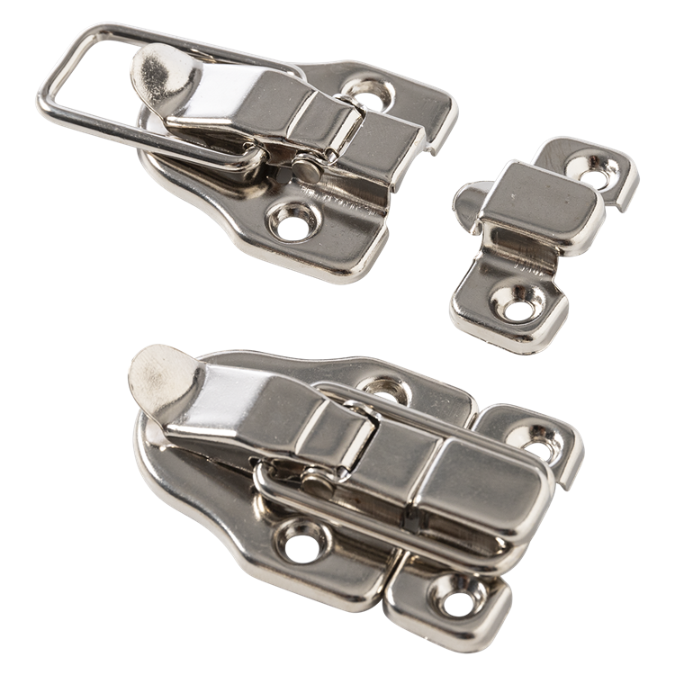 Mack 1071221 - Kofferschloss vernickelt 61 mm | 5 Stück