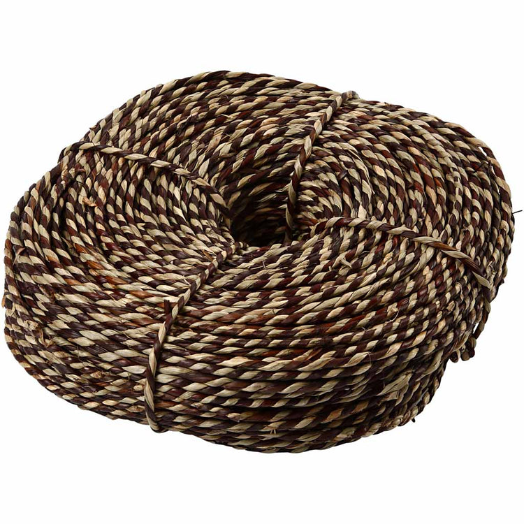 Creativ Company Seegras, Stärke 3,5-4 mm, ca. 80 m, braun, 500 g 1 Knäuel