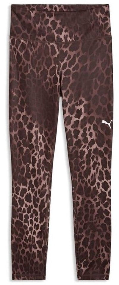 Puma W Tad Essential Spotted Haze Tight – HW 7 8 Damen-Sportleggings – Schokoladenbraun
