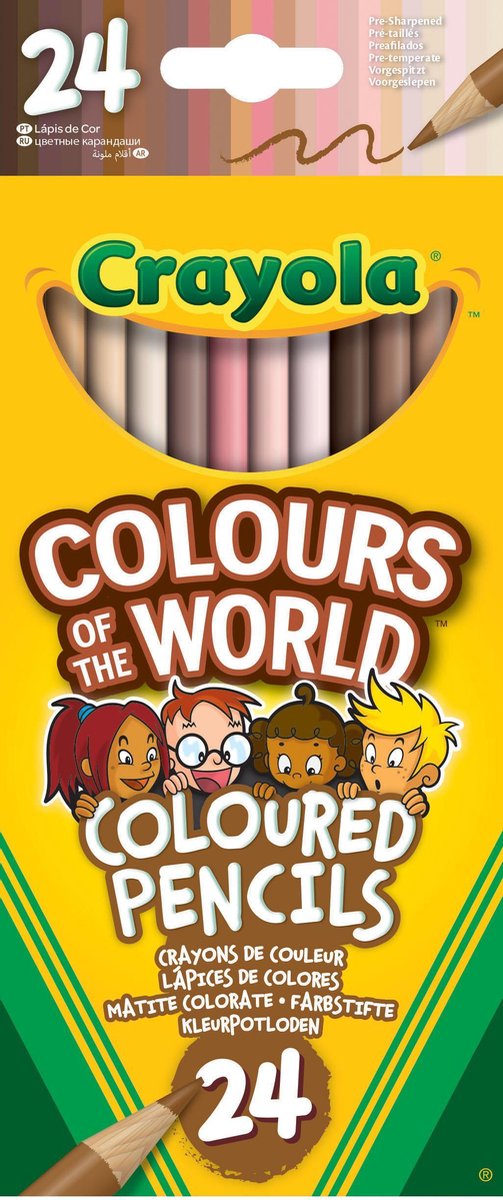 Crayola – Farben der Welt – Buntstifte – 24 Farben – für Kinder