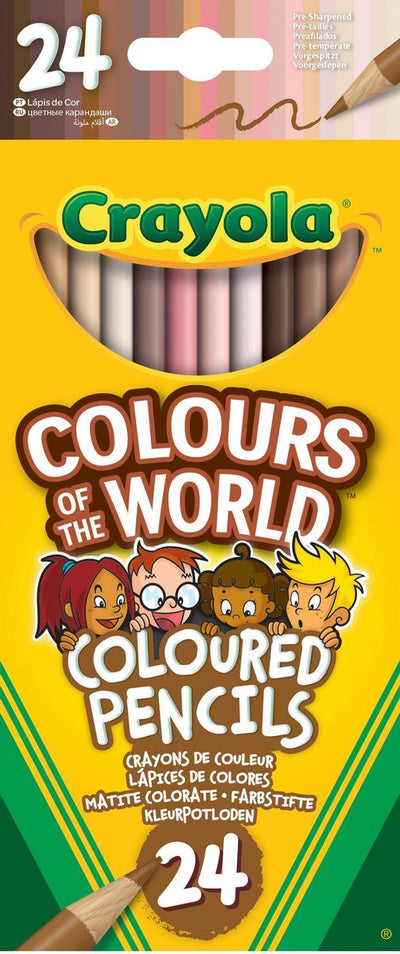 Crayola – Farben der Welt – Buntstifte – 24 Farben – für Kinder