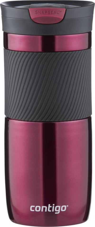 Contigo Byron Snapseal Thermosbecher – Vivacious 16oz – Edelstahl-Isolierbecher, Kaffeebecher-to-go, auslaufsicher, hält bis zu 7 Stunden warm, spülmaschinenfest, BPA-freier Deckel, 470 ml