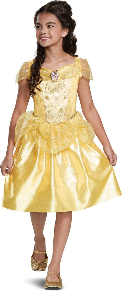 Disney-Prinzessin-Verkleidung – Die Schöne, das Biest, Belle Classic, Größe XS (3–4 Jahre), Mädchen