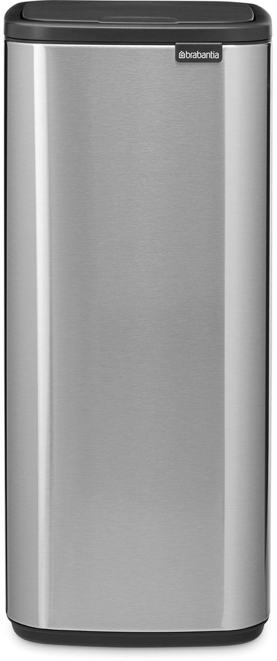 Brabantia Bo Touch Bin Abfallbehälter – 30 Liter – mattierter Stahl, fingerabdrucksicher