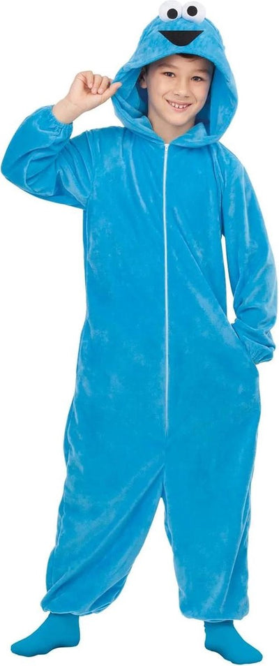Mom Funcompany Onesie Krümelmonster-Kostüm, Kinderlizenz – 5–6 Jahre