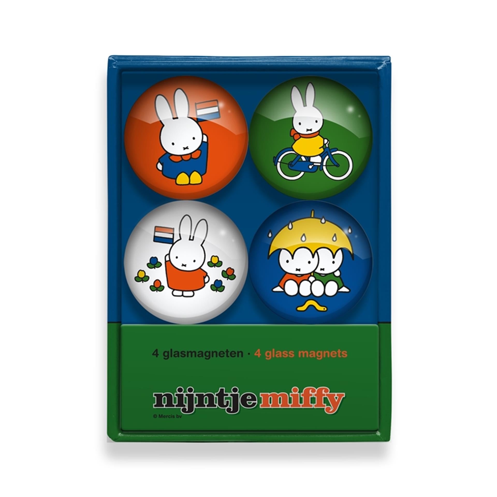 Miffy Glasmagnete ø4cm Box mit 4 Stück