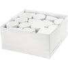 Creativ Firmenboxen im Displaykarton, H: 5 cm, T 10-12 cm, weiß, 27 Stück 1 Box