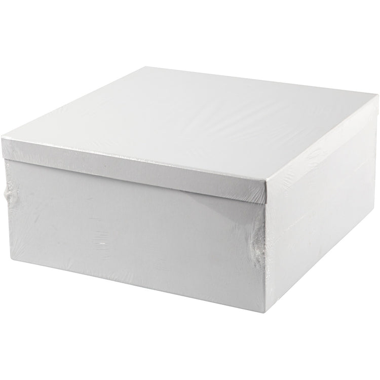 Creativ Firmenboxen im Displaykarton, H: 5 cm, T 10-12 cm, weiß, 27 Stück 1 Box
